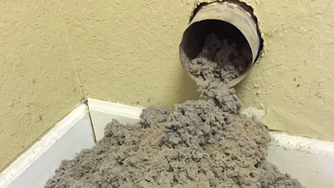 Dryer vent cleaning