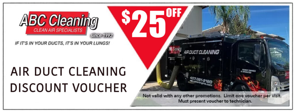 $25 OFF Air Duct Cleaning Orlando Coupon